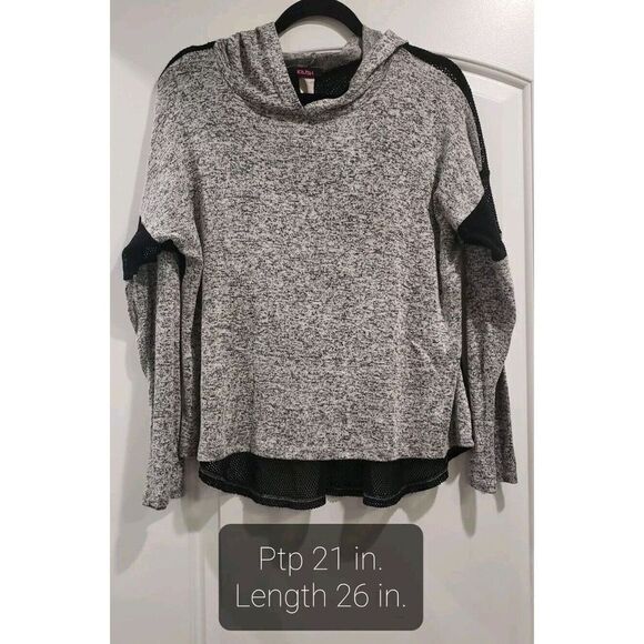 Lightweight Womens Long Sleeve Hoodie With Mesh Back - Picture 1 of 5